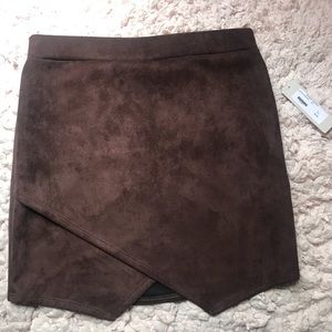 Brown Lizard Thicket Envelope Skirt